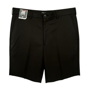 Roundtree Yorke TravelSmart Mens Luxury Classic Fit Shorts Size 38 Black